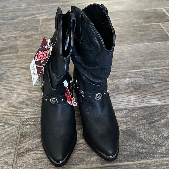 New Dingo Women Slouch Olivia Leather boots - Picture 3 of 10